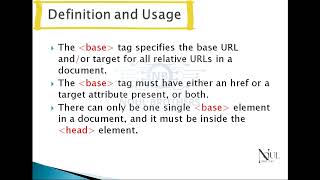 Mastering the Use of Base Element in HTML5 | Step-by-Step Tutorial | Noul Brothers
