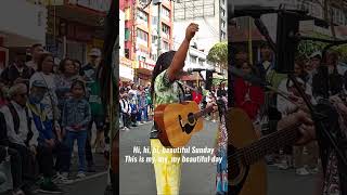 Daniel Boone — Beautiful Sunday cover with lyrics by Reggae Set Go YakalzTV at Session Road, Baguio