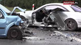 Tragiczny wypadek w Pile. Jedna osoba nie żyje, 3 osoby ranne, w tym dwoje dzieci!