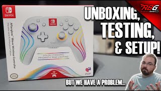 PDP Afterglow Wave Wireless Controller for Nintendo Switch - Unboxing, Testing, & Setup