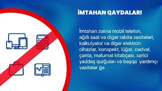 İmtahan qaydaları