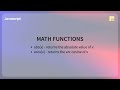 JavaScript Math Object: A Beginner's Guide