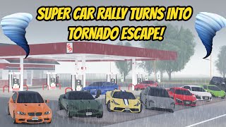 Greenville, Wisc Roblox l Exotic Super Car Rally TORNADO STORM ESCAPE Roleplay