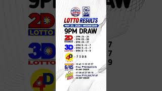 PCSO Lotto Result Today 9PM Live - May 20, 2026 Wednesday