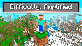 I Beat Minecraft In An AMPLIFIED World... (luckiest game EVER)
