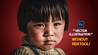 Vector Art Effect | Vector Illustration Effect | Vector Portrait Effect | Photoshop tutorials