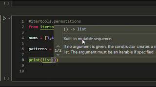 itertools permutations in python