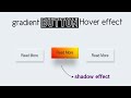 Neumorphism shadow and gradient button Hover animation using HTML CSS only