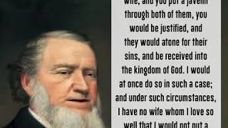 Brigham Young on his love for his wives