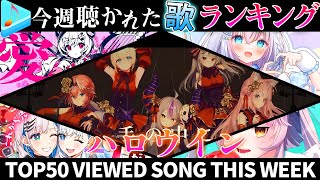 【ハロウィンラッシュ】ホロライブ歌ってみた週間ランキング50 most viewed cover song this week 2022/10/28～2022/11/4【hololive】