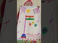 my mummy draw this beautiful flag in republic day we wish you all happy republic day