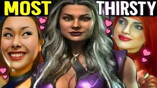 Who is The Most THIRSTY & DESPERATE Female Kombatant in - Mortal Kombat 11 - MK11 Flirty Intros