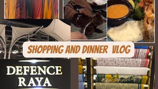 Shopping \u0026 Dinner Vlog | Defence Raya | Fairways Commercial #shoppingvlog #arcadian #dailyvlog