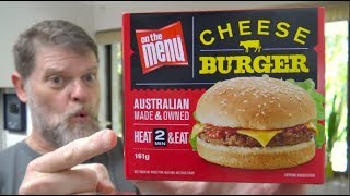 On The Menu Frozen and Microwavable Cheese Burger Has To Be Bad, Right?