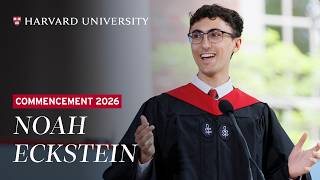Noah Eckstein Delivers the Senior English Address | Harvard Commencement 2026