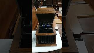 Edison Antique Oak Tabletop Amberola 30 Cylinder Phonograph