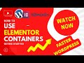 Elementor Container | How to Use it #shorts #wordpress #elementor