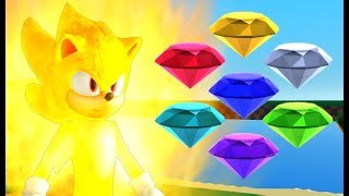 Sonic Movie Experience - All Chaos Emerald Locations (Sonic Roblox Fangame)