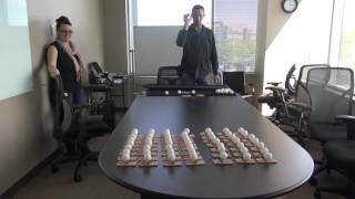 Small Scale Mousetrap Chain Reaction Demonstration