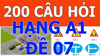 ✅  Mẹo lý thuyết 200 câu thi bằng lái xe máy A1 mới nhất 2023 ⛔️ Giải đề 07