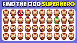 Find the ODD Emoji Out - Superhero Edition 🦸💥 60 Levels Easy, Medium, Hard