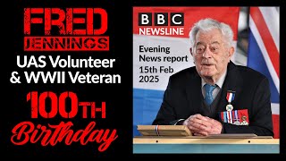 Fred Jennings 100th Birthday WWII Veteran - Ulster Aviation Society Volunteer - BBC Newsline 150225