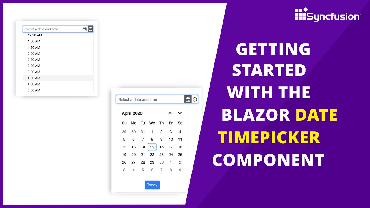 Getting Started With The Blazor DateTimePicker Component - YouTube