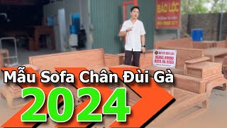 Báo Giá - Bộ Sofa Gỗ Hương - Mẫu Chân Đùi Gà 2024 | Đồ Gỗ Bảo Lộc