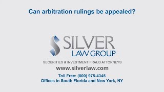 Can arbitration rulings be appealed?