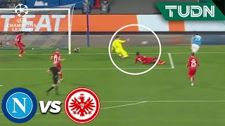 ¡Trapp! detiene disparo de Kvaratsjelia | Nápoli 0-0 Frankfurt | Champions League  - 8vos | TUDN