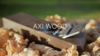 AXIWOOD | Leveling of water grindstone and sharpening of woodworking tools