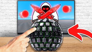 I Tried The WORST Keyboards And WON.. (Roblox Blade Ball)