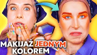 🍊Cały makijaż NA POMARAŃCZOWO! 🍊 cała twarz jednym kolorem 😂 Agnieszka Grzelak Beauty