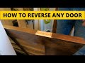 How to reverse the swing on any door. Step by step guide.     -Handyman Fur Hire-