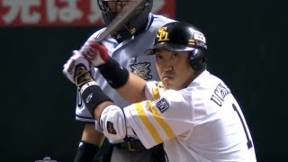 意地で食らいつく！内川が反撃のタイムリー 2013.08.22 H-Bs