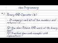 Binary AND Operator (&) in Java | Bitwise Operators Explained