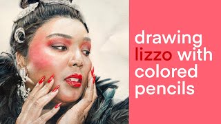 Drawing Lizzo - Colored Pencil Timelapse