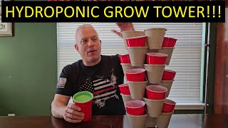 Dollar Tree Hydroponic Tower!!! Combining Growing Methods part 3! #hydroponics #microgreens #garden