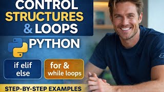 Control Structures & Loops in Python Explained | If-Else, For & While | Python for Beginners