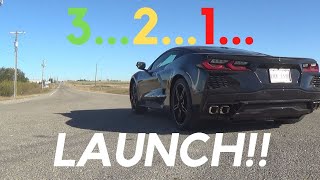 First Time Using Launch Control in My C8 Corvette
