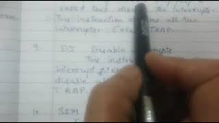 Microprocessor 8085 stack and machine control instructions