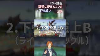 初心者向けテリー講座part7撃墜に使えるコンボ3選【下強編】#スマブラsp #テリー#shorts #ゲーム実況