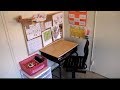 2nd grade homeschool study area/homework desk