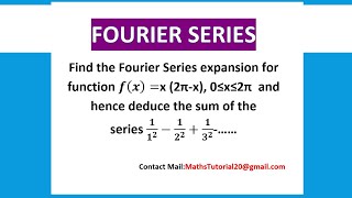 Fourier Series Examples in method 01 Interval (0,2π) in Tamil-Fourier Series