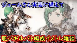 【FFBE幻影戦争】ジュームさん実装に備えて風パギルバト編成イメトレ雑談【WAR OF THE VISIONS】