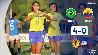 BRASIL vs. ECUADOR [4-0] | RESUMEN | CONMEBOL SUB17 FEM | FASE FINAL