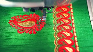 Computer Embroidery Work For Hand | Work With Brother V3 Embroidery Machine |