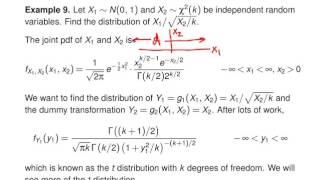 Transformation technique for bivariate continuous random variables -- Example 2