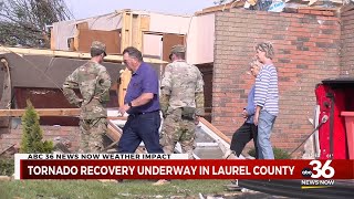 Tornado recovery underway in Laurel County