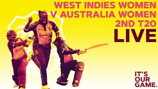 🔴LIVE West Indies Women vs Australia Women | 2nd T20I 2019